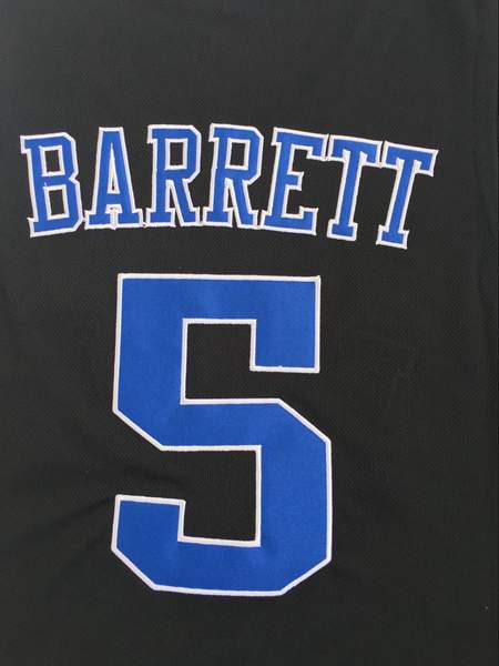 Duke Blue Devils BARRETT #5 Black NCAA Basketball Jersey