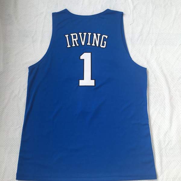 Duke Blue Devils IRVING #1 Blue NCAA Basketball Jersey 02