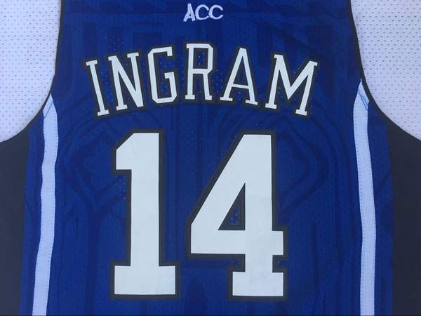 Duke Blue Devils INGRAM #14 Blue NCAA Basketball Jersey