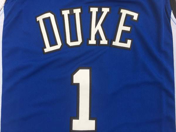 Duke Blue Devils IRVING #1 Blue NCAA Basketball Jersey