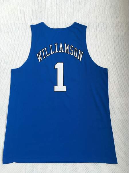 Duke Blue Devils WILLIAMSON #1 Blue NCAA Basketball Jersey