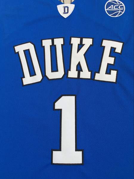 Duke Blue Devils WILLIAMSON #1 Blue NCAA Basketball Jersey