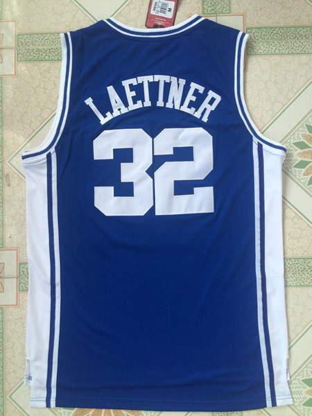 Duke Blue Devils LAETTNER #32 Blue NCAA Basketball Jersey