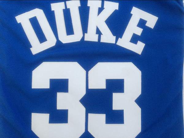 Duke Blue Devils HILL #33 Blue NCAA Basketball Jersey