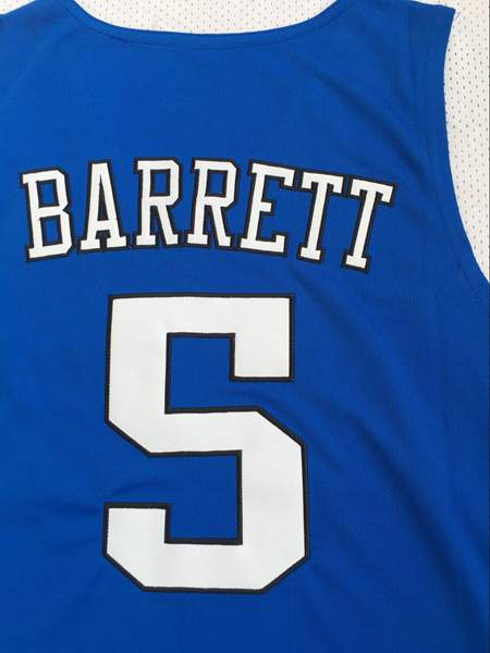 Duke Blue Devils BARRETT #5 Blue NCAA Basketball Jersey