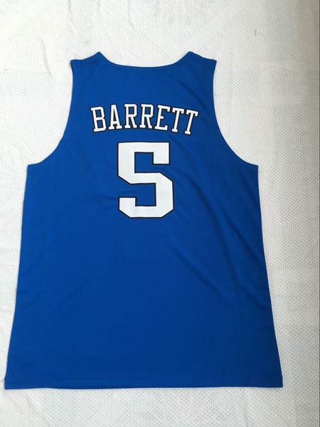 Duke Blue Devils BARRETT #5 Blue NCAA Basketball Jersey