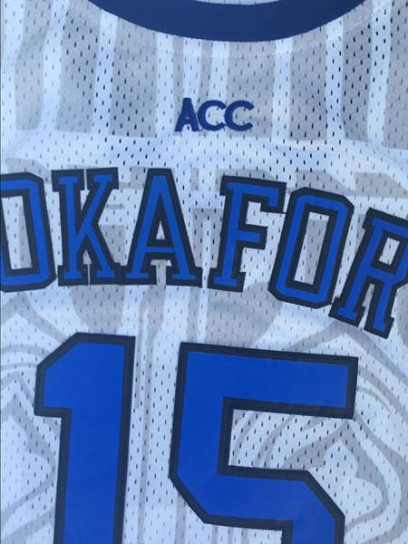 Duke Blue Devils OKAFOR #15 White NCAA Basketball Jersey