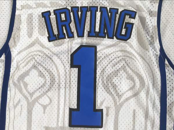 Duke Blue Devils IRVING #1 White NCAA Basketball Jersey