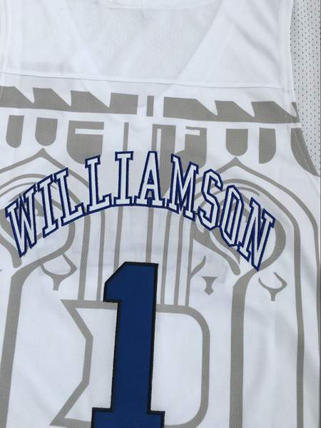 Duke Blue Devils WILLIAMSON #1 White NCAA Basketball Jersey