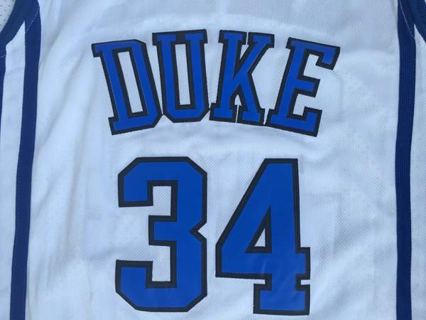 Duke Blue Devils CARTERJR #34 White NCAA Basketball Jersey