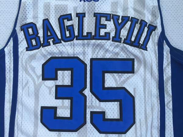 Duke Blue Devils BAGLEYIII #35 White NCAA Basketball Jersey