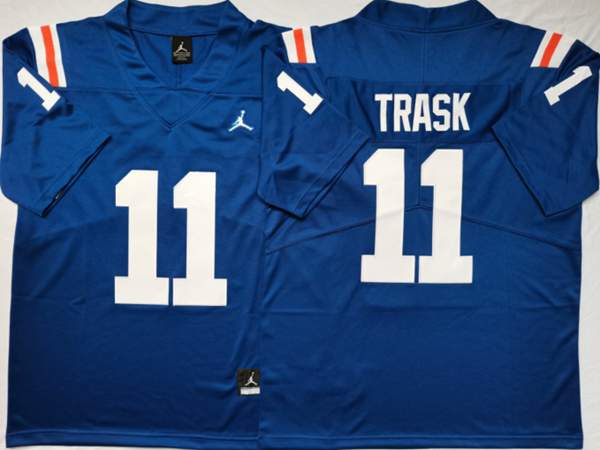 Florida Gators TRASK #11 Blue NCAA Football Jersey 02