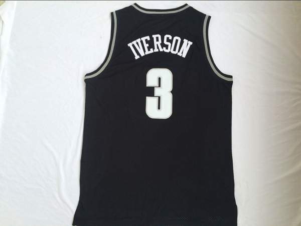 Georgetown Hoyas IVERSON #3 Black NCAA Basketball Jersey