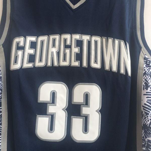 Georgetown Hoyas EWING #33 Dark Blue NCAA Basketball Jersey