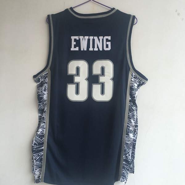 Georgetown Hoyas EWING #33 Dark Blue NCAA Basketball Jersey