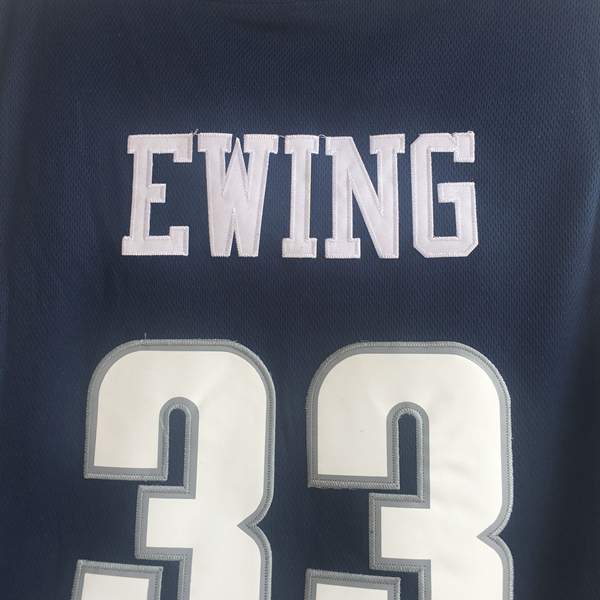 Georgetown Hoyas EWING #33 Dark Blue NCAA Basketball Jersey