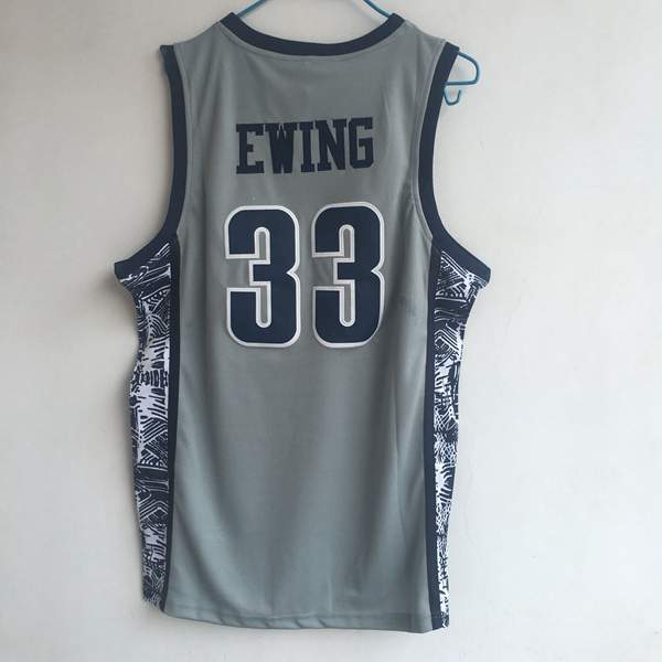 Georgetown Hoyas EWING #33 Grey NCAA Basketball Jersey