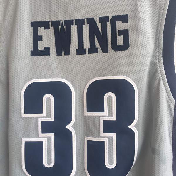 Georgetown Hoyas EWING #33 Grey NCAA Basketball Jersey