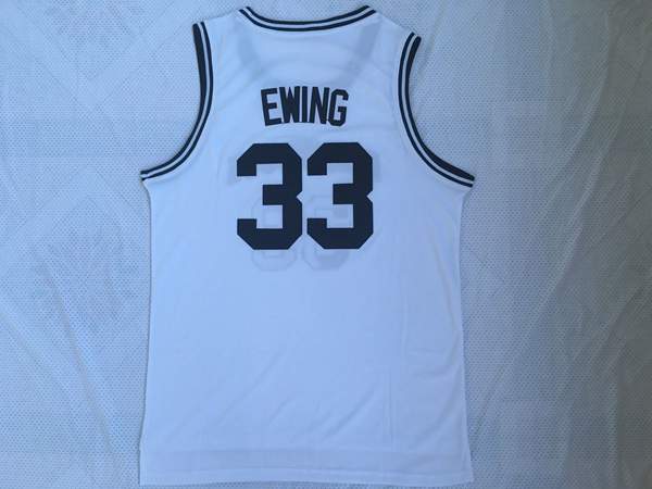 Georgetown Hoyas EWING #33 White NCAA Basketball Jersey