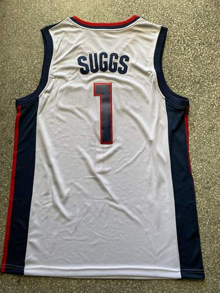 Gonzaga Bulldogs SUGGS #1 White NCAA Basketball Jersey