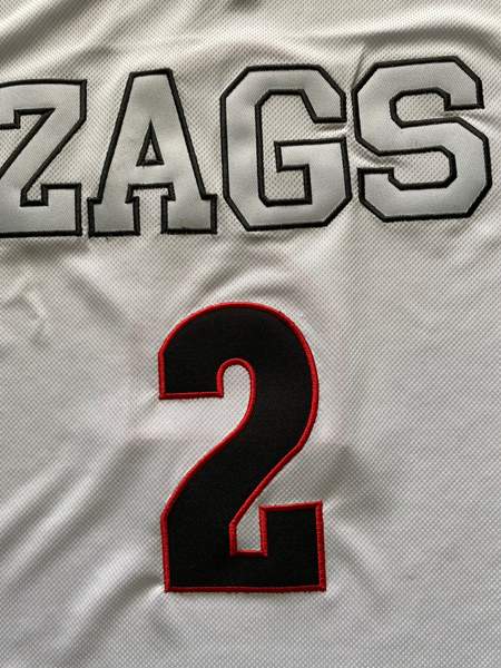 Gonzaga Bulldogs TIMME #2 White NCAA Basketball Jersey