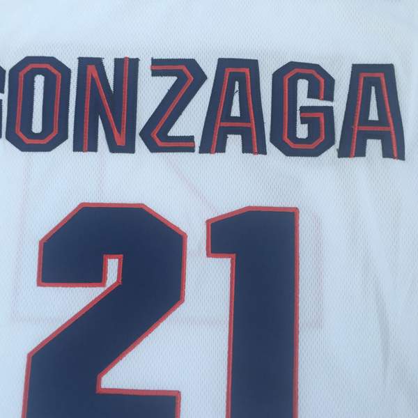 Gonzaga Bulldogs HACHIMURA #21 White NCAA Basketball Jersey