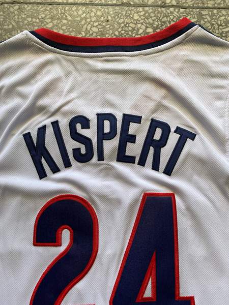 Gonzaga Bulldogs KISPERT #24 White NCAA Basketball Jersey