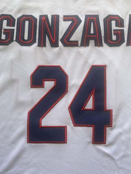 Gonzaga Bulldogs KISPERT #24 White NCAA Basketball Jersey 02