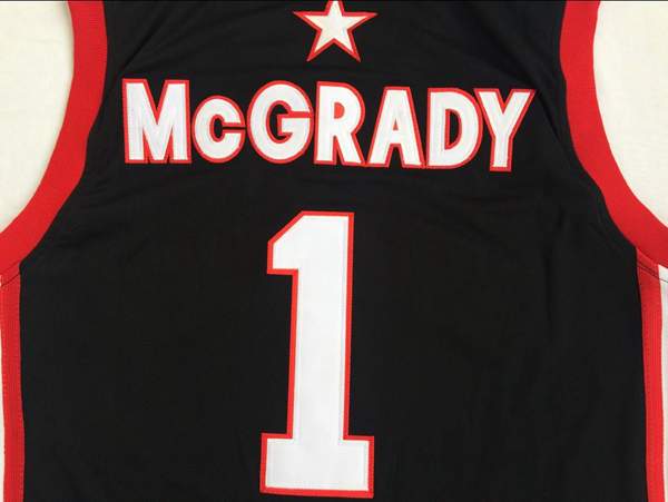 Mount Zion MCGRADY #1 Black Basketball Jersey