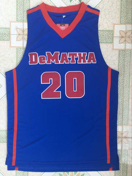 De Matha FULTZ #20 Blue Basketball Jersey