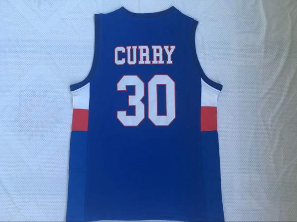 Knights CURRY #30 Blue Basketball Jersey