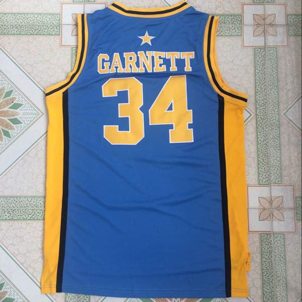 Farragut GARNETT #34 Blue Basketball Jersey