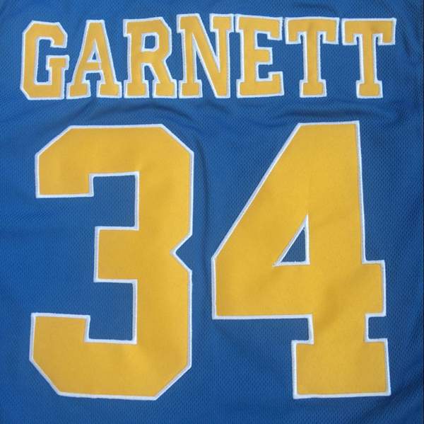 Farragut GARNETT #34 Blue Basketball Jersey