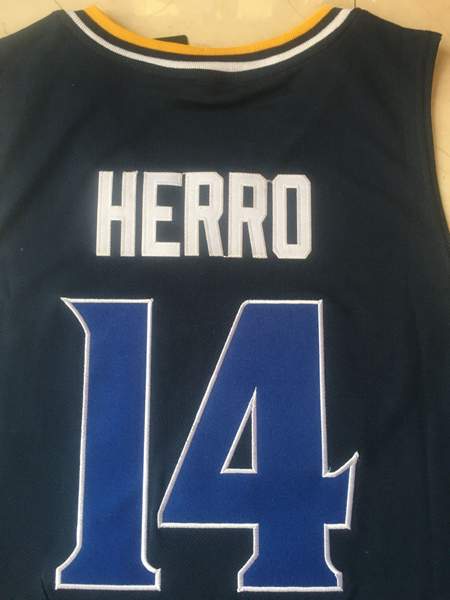 Whitnall HERRO #14 Dark Blue Basketball Jersey