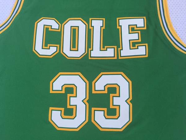 Cole ONEAL #33 Green Basketball Jersey