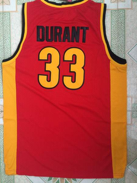 Oak Hill DURANT #33 Red Basketball Jersey