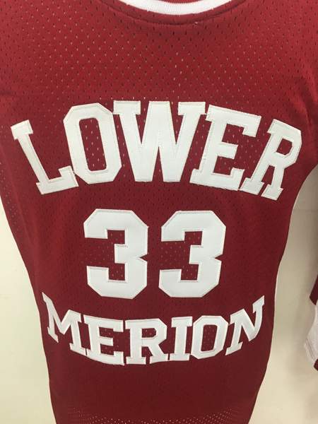 Lower Merion BRYANT #33 Red Basketball Jersey