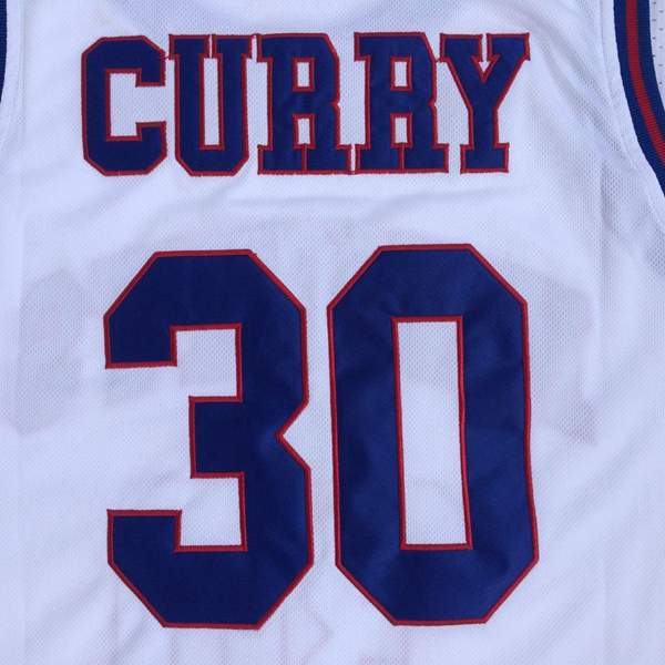 Knights CURRY #30 White Basketball Jersey