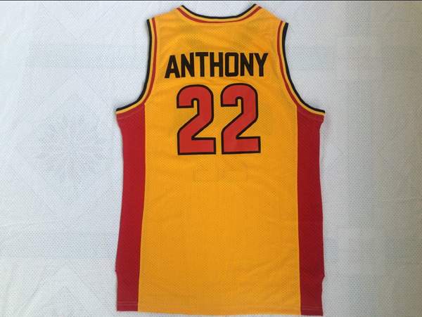 Oak Hill ANTHONY #22 Yellow Basketball Jersey