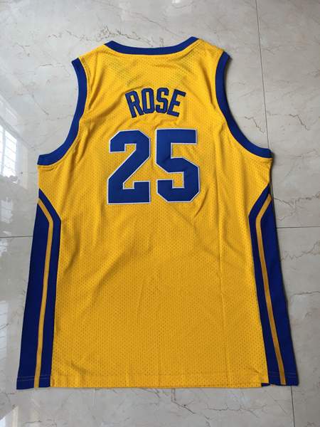 Simeon ROSE #25 Yellow Basketball Jersey