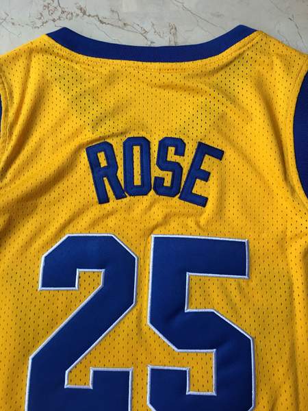 Simeon ROSE #25 Yellow Basketball Jersey