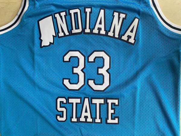 Indiana State Sycamores NDIANA #33 Blue NCAA Basketball Jersey