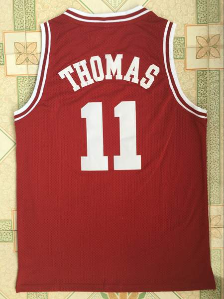 Indiana State Sycamores THOMAS #11 Blue NCAA Basketball Jersey