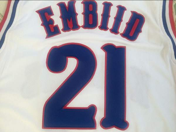 Kansas Jayhawks EMBIID #21 White NCAA Basketball Jersey