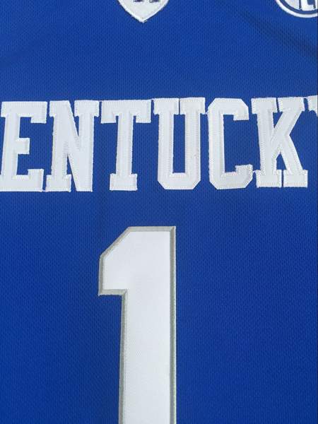 Kentucky Wildcats BOOKER #1 Blue NCAA Basketball Jersey