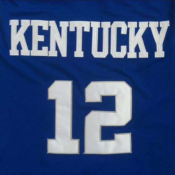 Kentucky Wildcats TOWNS #12 Blue NCAA Basketball Jersey