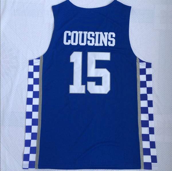 Kentucky Wildcats COUSINS #15 Blue NCAA Basketball Jersey