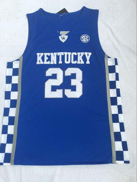 Kentucky Wildcats DAVIS #23 Blue NCAA Basketball Jersey