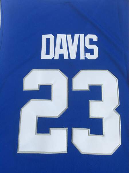 Kentucky Wildcats DAVIS #23 Blue NCAA Basketball Jersey