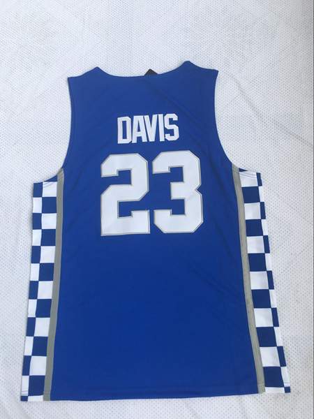 Kentucky Wildcats DAVIS #23 Blue NCAA Basketball Jersey